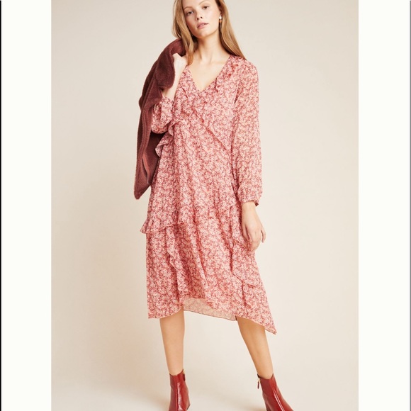 Anthropologie Blk/Wht Polka-Dot Dress Size M - Picture 3 of 7